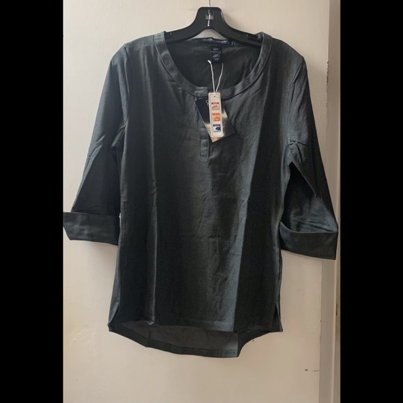 🌟Cotton Blend Melange Knit Top - Picture 4 of 6